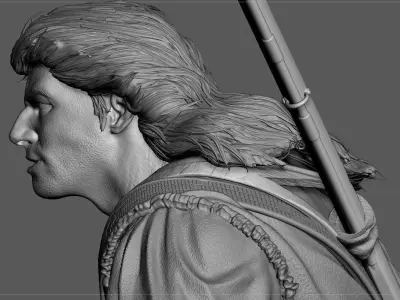 Hawkeye The Last of the Mohicans 3D print model