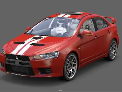 Mitsubishi Evolution X 3D model