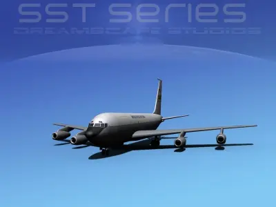 Boeing KC-135E Stratotanker LPSS V08 3D model