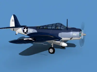 Douglas TBD-1 Devestator V20 3D model