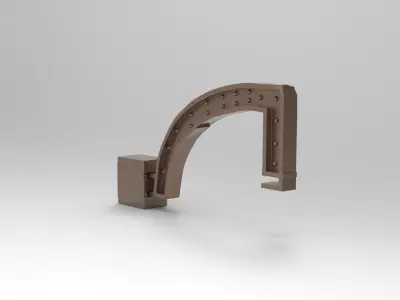 Jaguar Tower Rod attachment 3D model