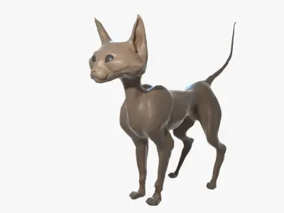 Cat high-poly blender Free 3D model