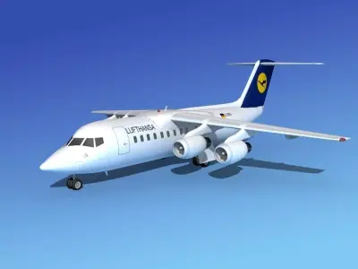 BAe 146-200 Lufthansa 3D model