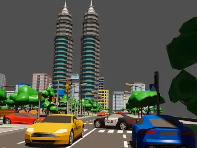 City 2 Metropolis  Low-poly 3D model