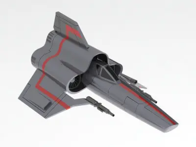 Viper Fighter Free 3D model