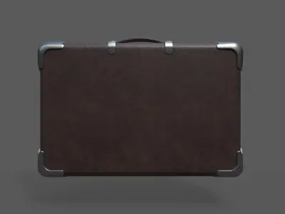 Low Poly Valise 2 suitcase Low-poly 3D model