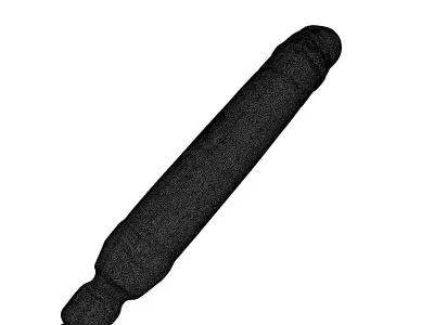 SciFi Stun Baton Glowing Weapon 3D model