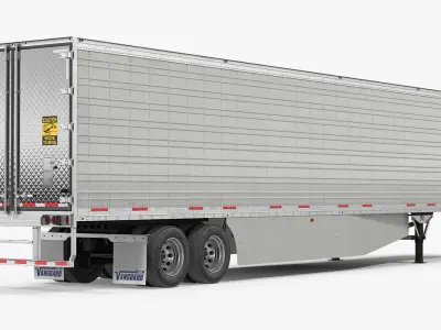 Vanguard Reefer Semi Trailer Refrigerator 3D model