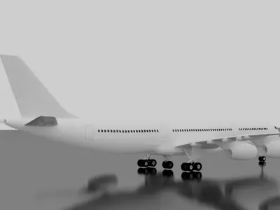 Airbus A340-300 3D model