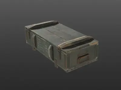 Ammo Crate PBR  3d Model  Low-poly 3D model