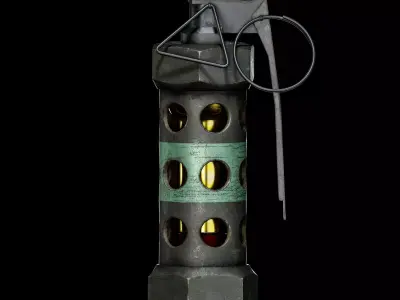 M84 Flash Grenade GAME READY Low-poly 3D model
