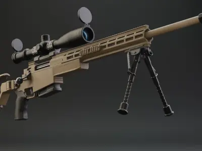 ASR AX-MKIII Low-poly 3D model