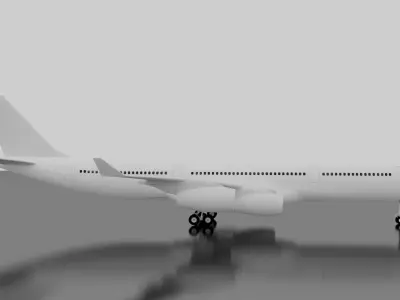 Airbus A340-300 3D model