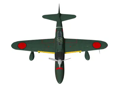 Nakajima A6M2-N Rufe 3D model