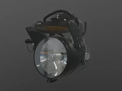 Spectrolab SX-16 Searchlight Low-poly 3D model