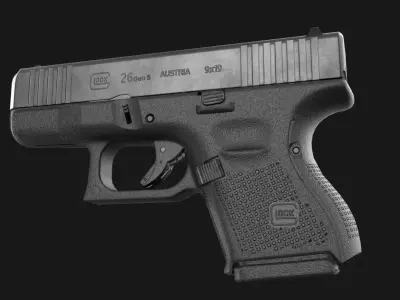 Glock 26 plus 27 Gen 5 Game Ready Low-poly 3D model