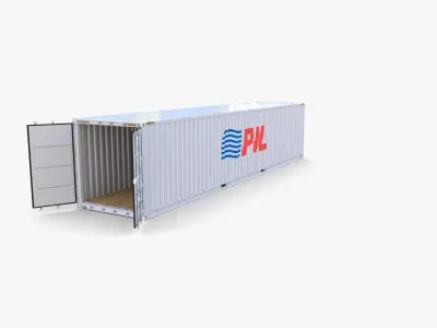 40ft Shipping Container PIL 3D model