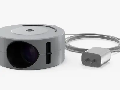 USB Charging Phone Projector White 3D model