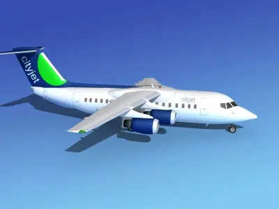 BAe 146-200 CityJet 3D model