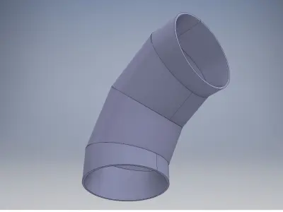 Segmented elbow 3D model
