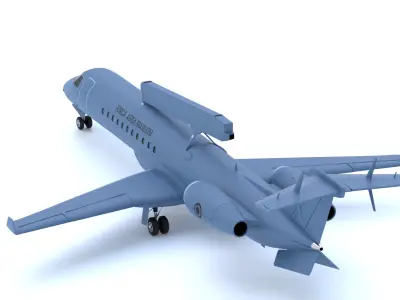 Embraer R-99 - The AMAZON WATCHTOWER - Low-poly 3D model