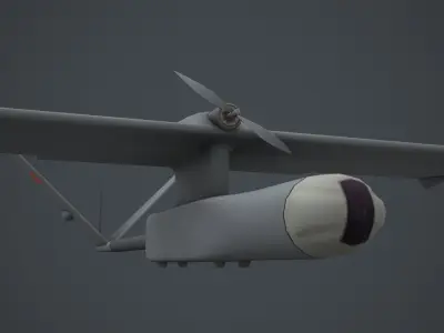 CH-802 China UAV Low-poly 3D model