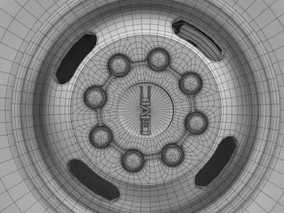 GMC Sierra 3500HD 2008 wheel 3D model