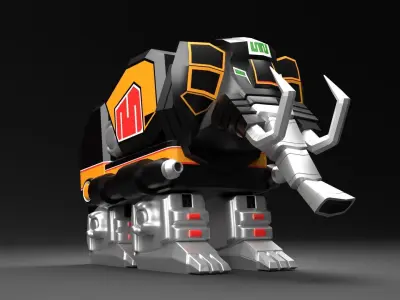  Mastodon Dinozord - Power Ranger 3D model