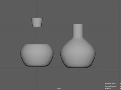 red flask Free 3D model