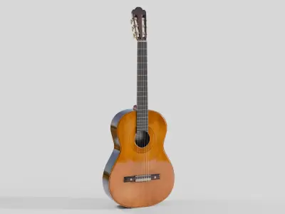 Classical Guitar - Game Ready 3D model