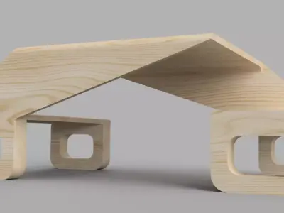 Modern Urban Outdoor Bench - Perfect for Modern Outdoor Spaces 3D print model