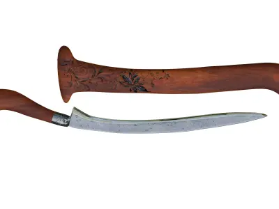 Rencong Traditional Weapon From Aceh Indonesia 3D model
