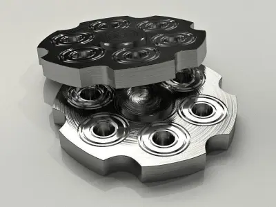 Fidget with Bearing 3D model