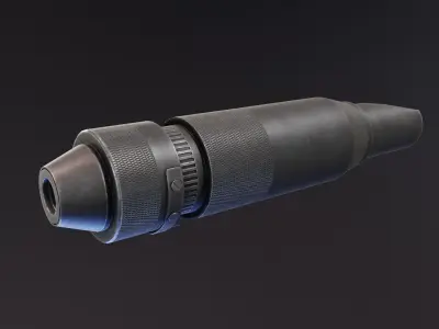 PBS4 Suppressor Low-poly 3D model