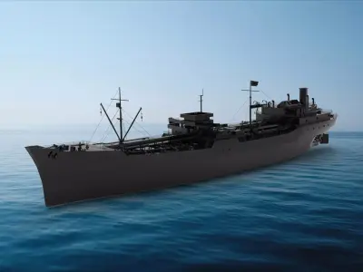 Cimarron-class oiler 3D model