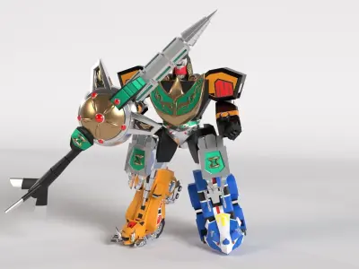 Dragonzord in Battle Mode - Power Ranger 3D model
