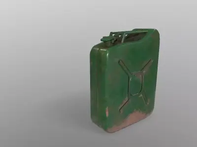 Gasoline Jerry Can Low-poly 3D model