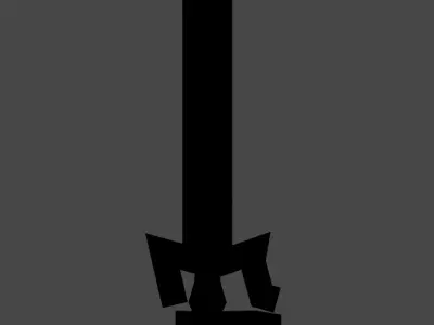 kirito sword  Low-poly 3D model