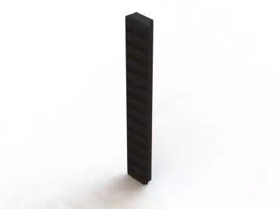 Trilho Picatinny 13 Keymod Rail 3D model