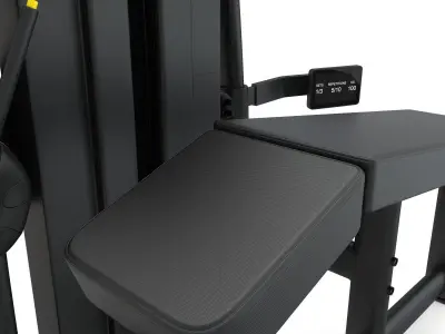 Technogym - Selectorised - Prone Leg Curl 3D model