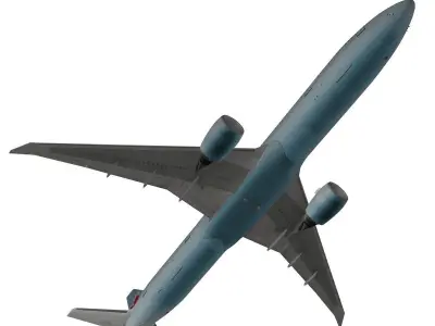 Boeing 777-300ER Air Canada 3D model