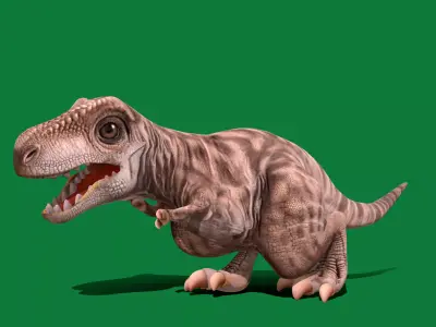Tyrannosaurus Rex Baby Dinosaur Low-poly 3D model