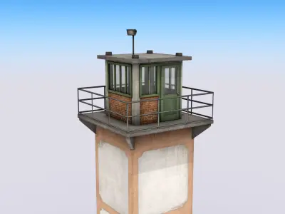Guard Tower Low-poly 3D model