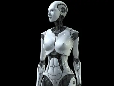 Mother and Son Cyborgs Collection 3D model