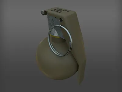 M67 Grenade Low-poly 3D model