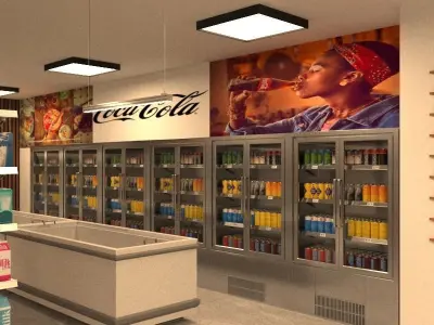 SUPERMARKET DESIGN 3D model