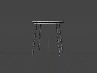 cafe chair Free low-poly 3D model