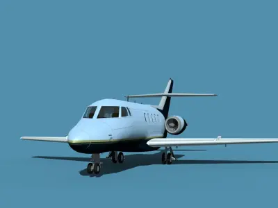 British Aerospace 125 Dominie V12 3D model