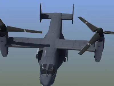 V22 Osprey Low-poly 3D model