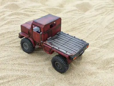 Crawler Mk23 Flatbed - 1-18 TRX4M RC body attachment 3D print model